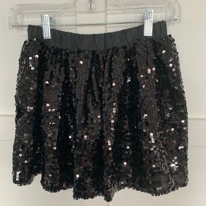 Sequin black skirt